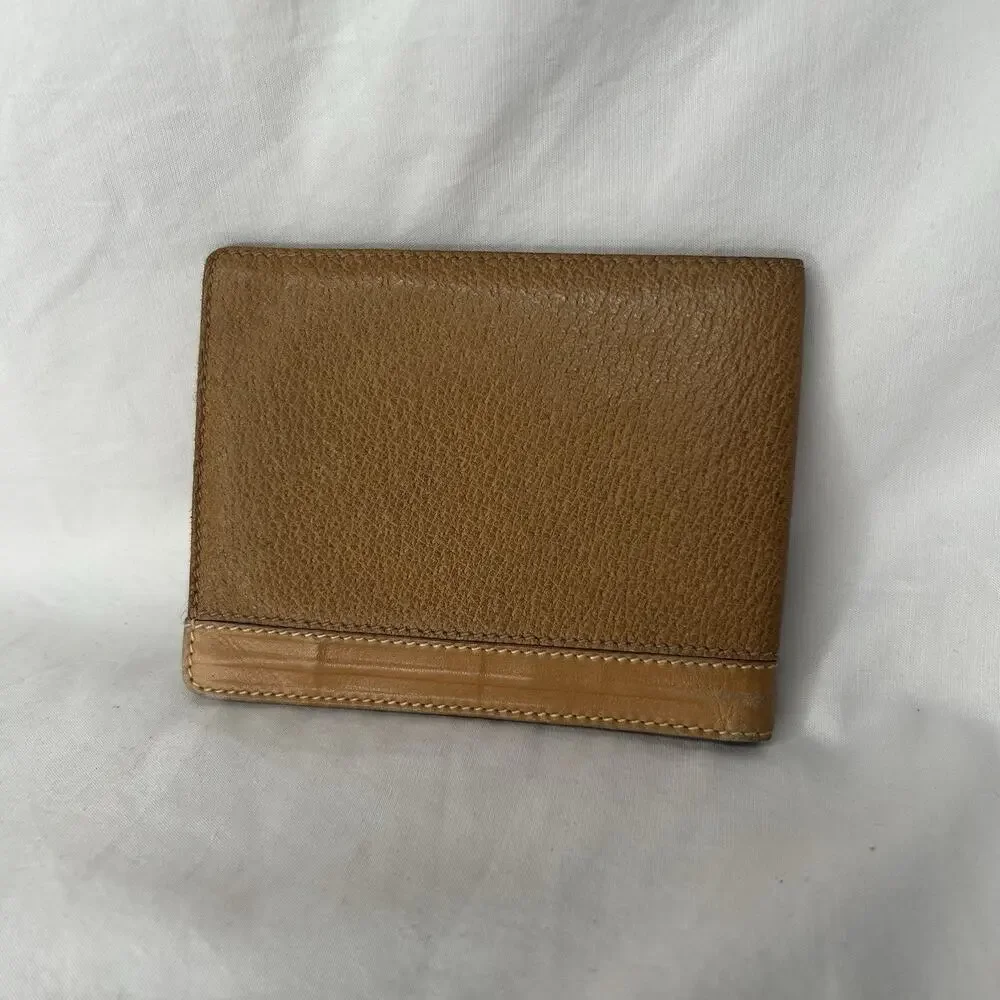 Vintage Gucci Light Brown Leather Bi-Fold Wallet Men’s